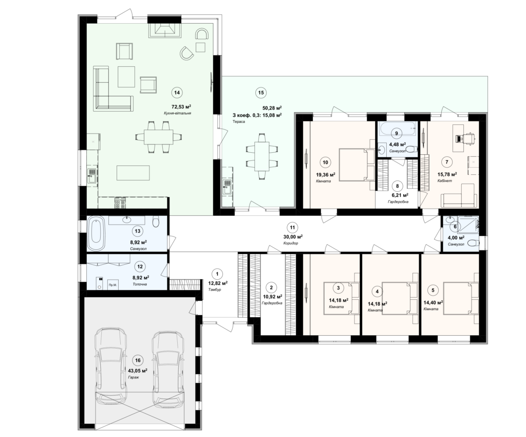 Планування будинку "Residence"