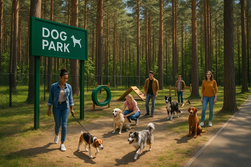 Dog park у Beverly Hills